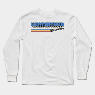 Winterthur, Delaware / / Retro Styled Design Long Sleeve T-Shirt